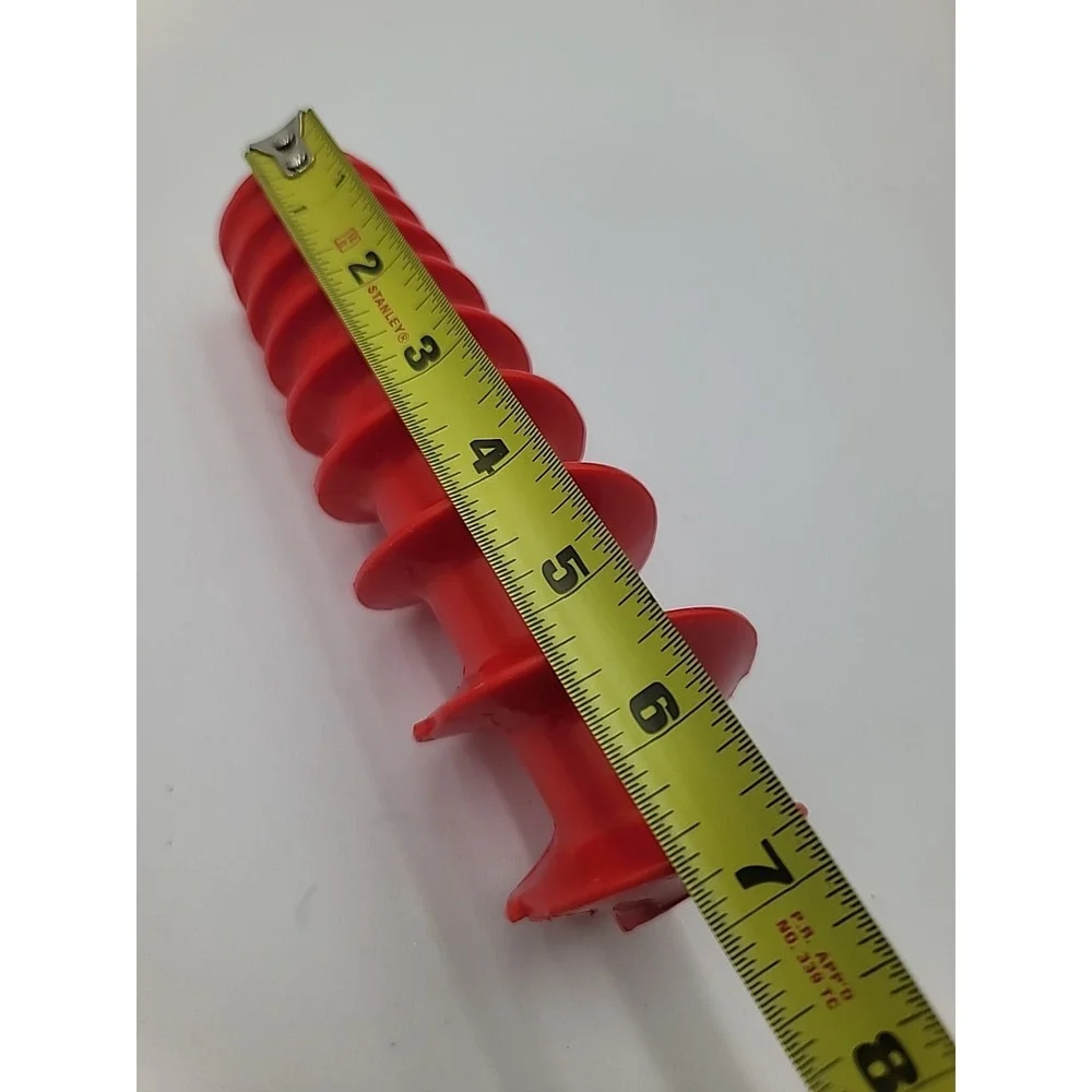 Back To Basics Food Strainer #220 Replacement Parts Spiral  Auger Red 6.75